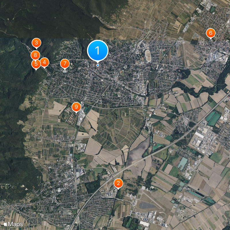 Baden bei Wien Karte