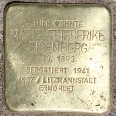 Stolperstein dedicated to Marie Friederike Eisenberg