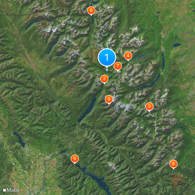 Glacier National Park Map