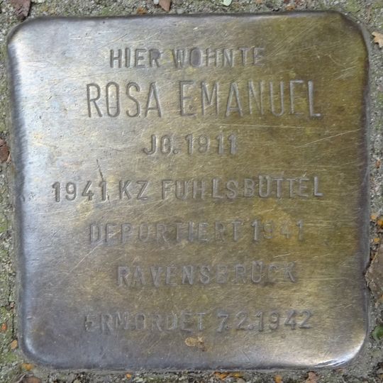 Stolperstein für Rosa Emanuel