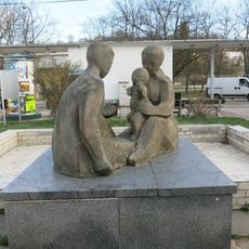 Socha Rodina v ulici Za Nádražím v Českém Krumlově