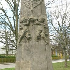 Column-obelisk in Železničářská Street in Česká Lípa