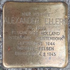 Stolperstein dedicated to Alexander Ellern