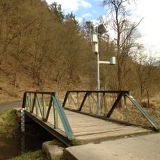 Footbridge of Ke Hřišti street in Nižbor