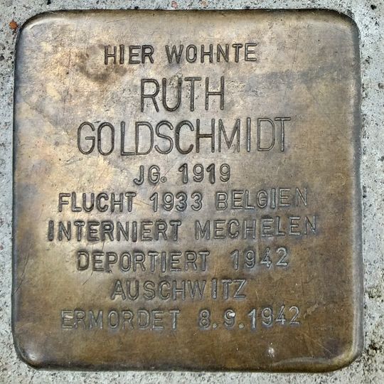 Stolperstein für Ruth Goldschmidt