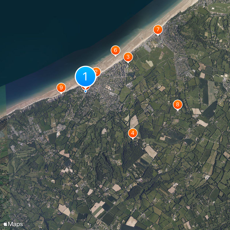 Villers-sur-Mer Mapa