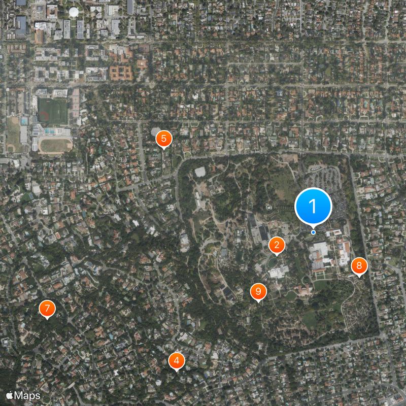 The Huntington Library, Art Museum, and Botanical Gardens Map