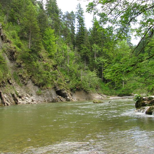 Ammerschlucht im Bereich des Scheibum
