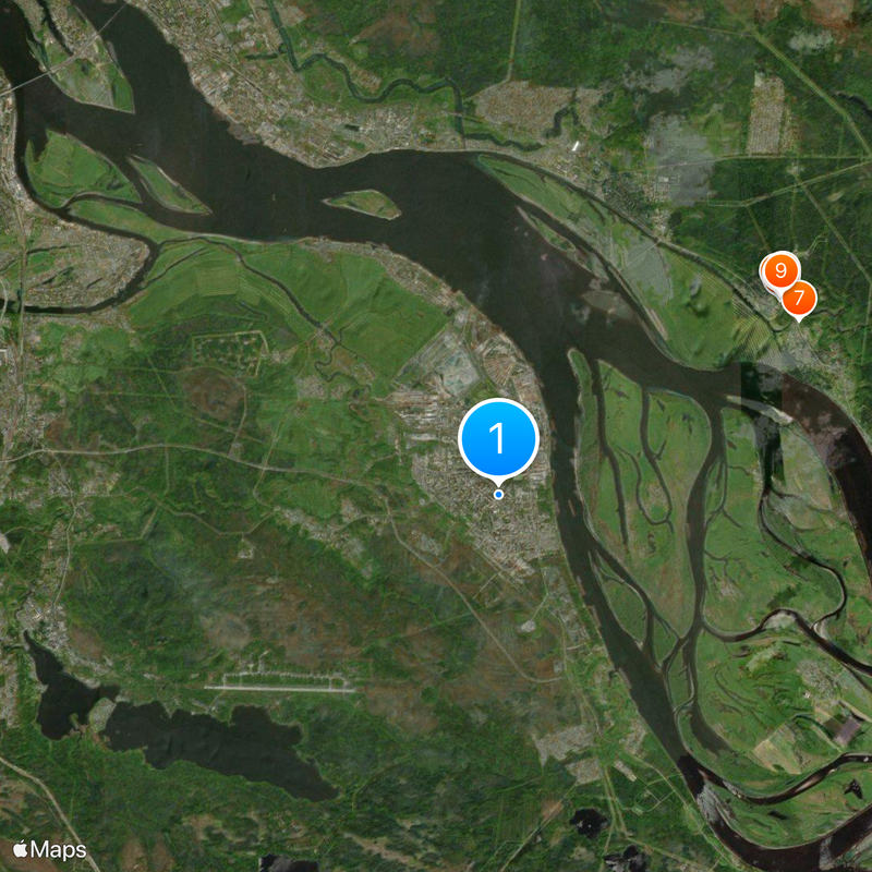 Novodvinsk Map