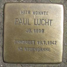 Stolperstein en memoria de Paul Lucht