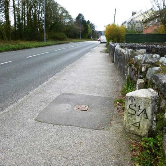Milestone Adjacent To House Known As 'Milestone'