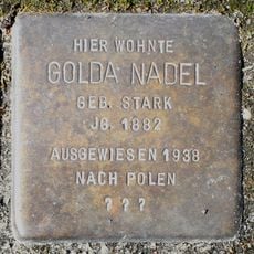 Stolperstein dedicated to Golda Nadel