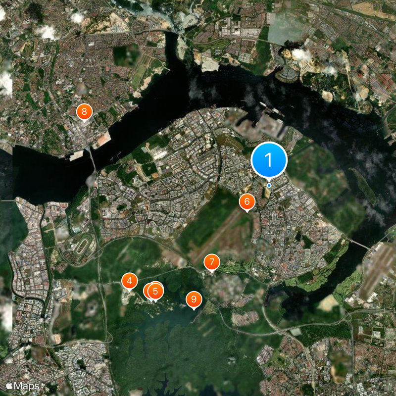Canberra MRT station Map