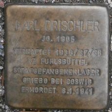 Stolperstein dedicated to Karl Drischler