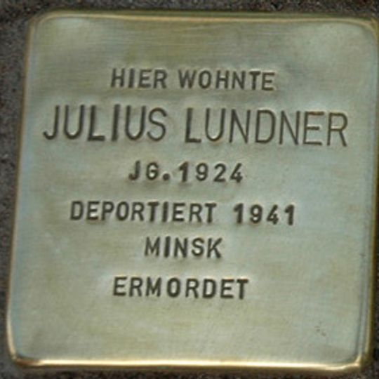 Stolperstein für Julius Lundner