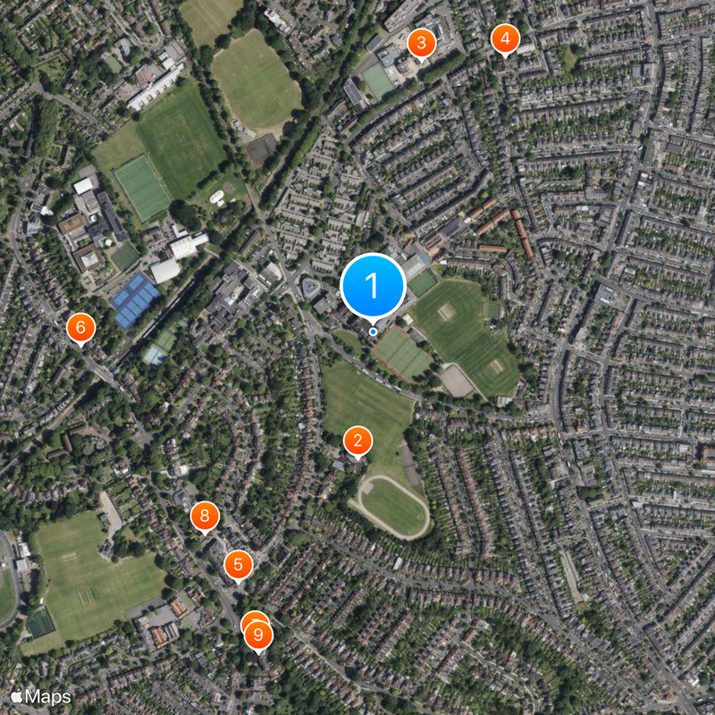 Alleyn's School Map