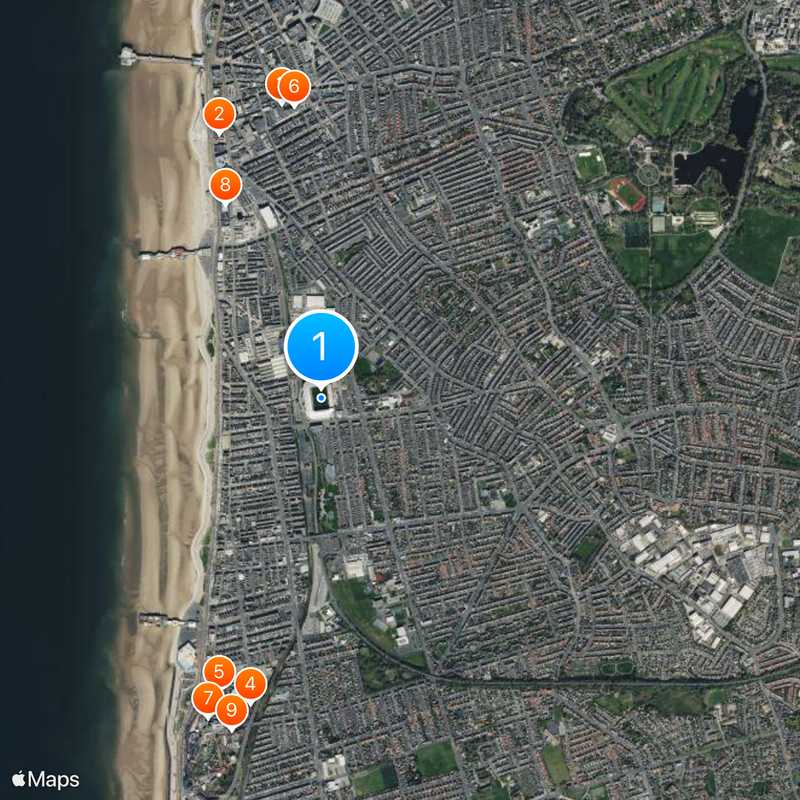 Bloomfield Road Carte