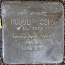 Stolperstein dedicated to Rudolph Cohn