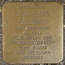 Stolperstein dedicated to Rosa Emma Kellmann