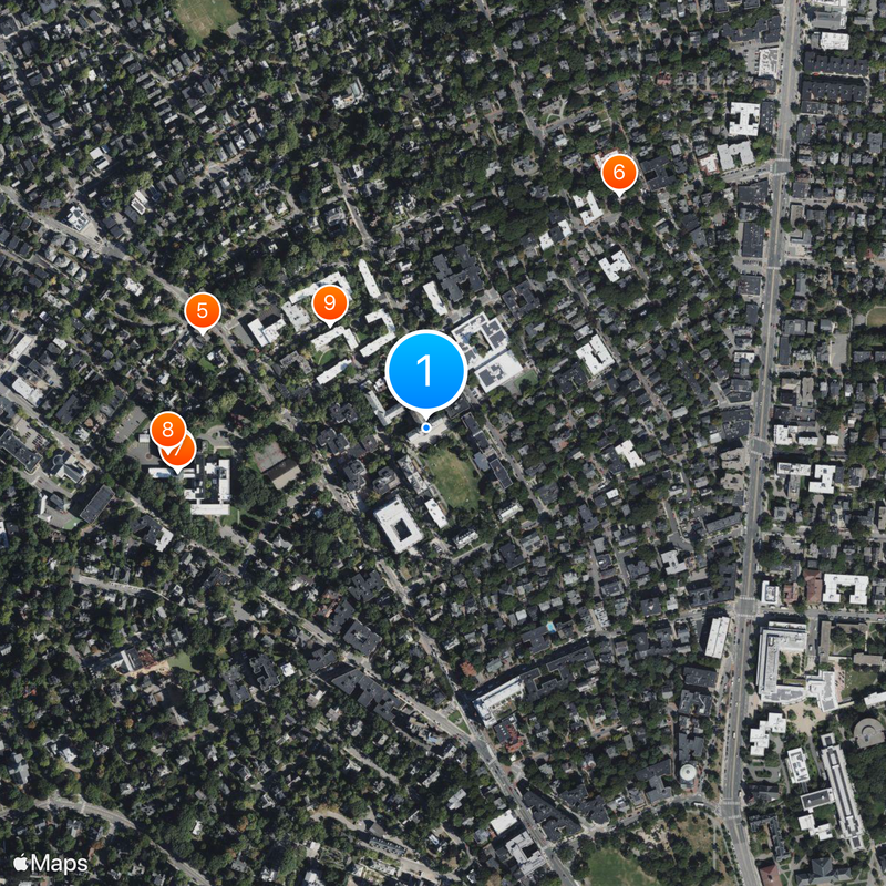 Radcliffe College Map