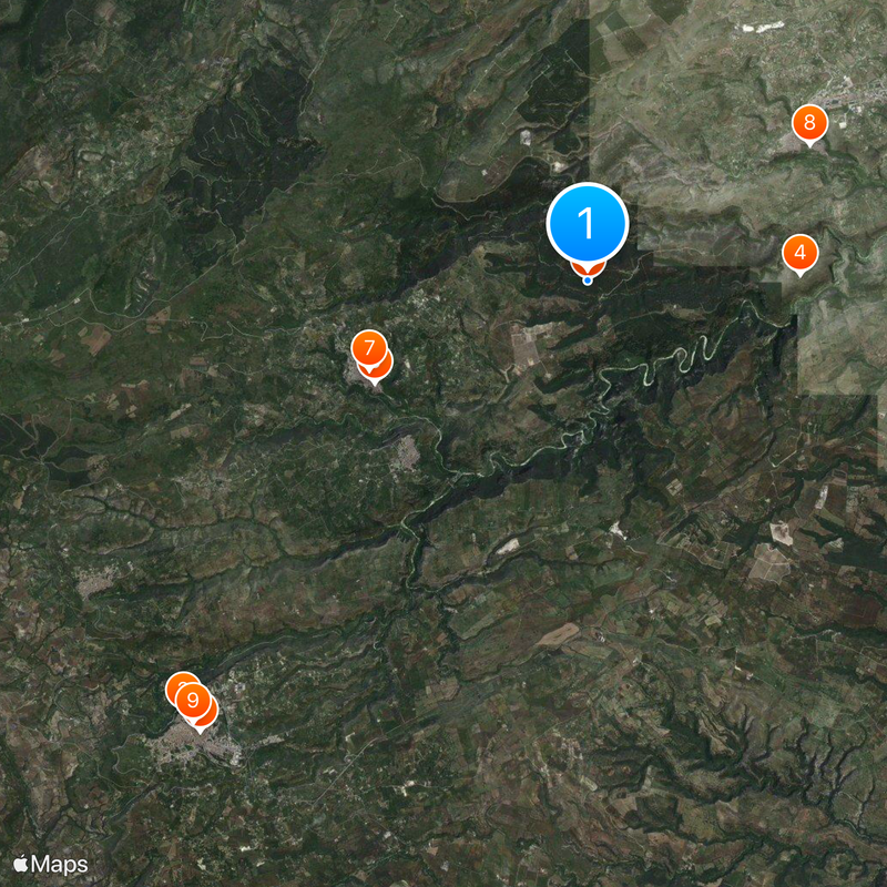 Necropolis of Pantalica Map