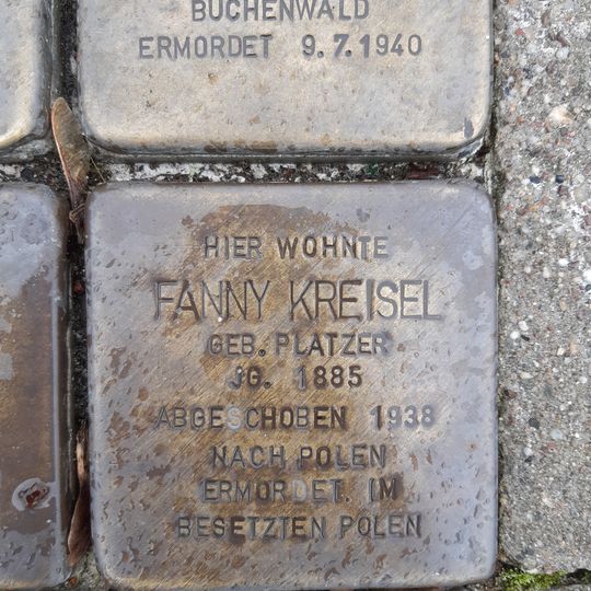 Stolperstein à la mémoire de Fanny Kreisel