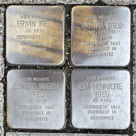 Stolperstein en memoria de Eva Henriette Treu