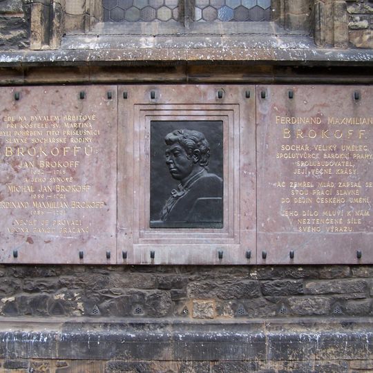 Pamětní deska sochařů Brokoffů v Praze
