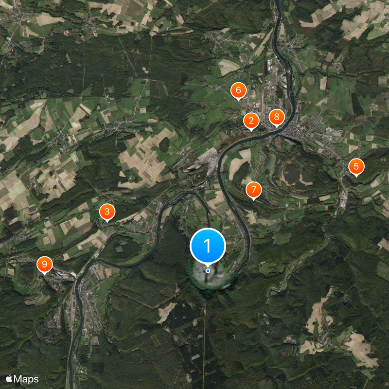 Chooz Nuclear Power Plant Map