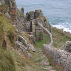 Cliff Path Wall To Battery, East North East Of Battery Cottages