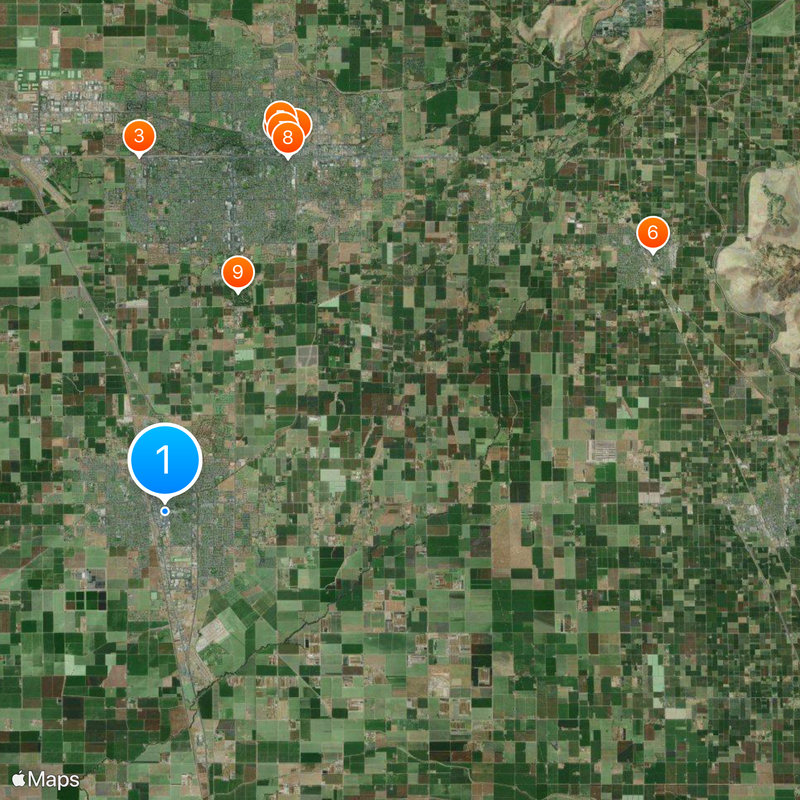 Tulare Map