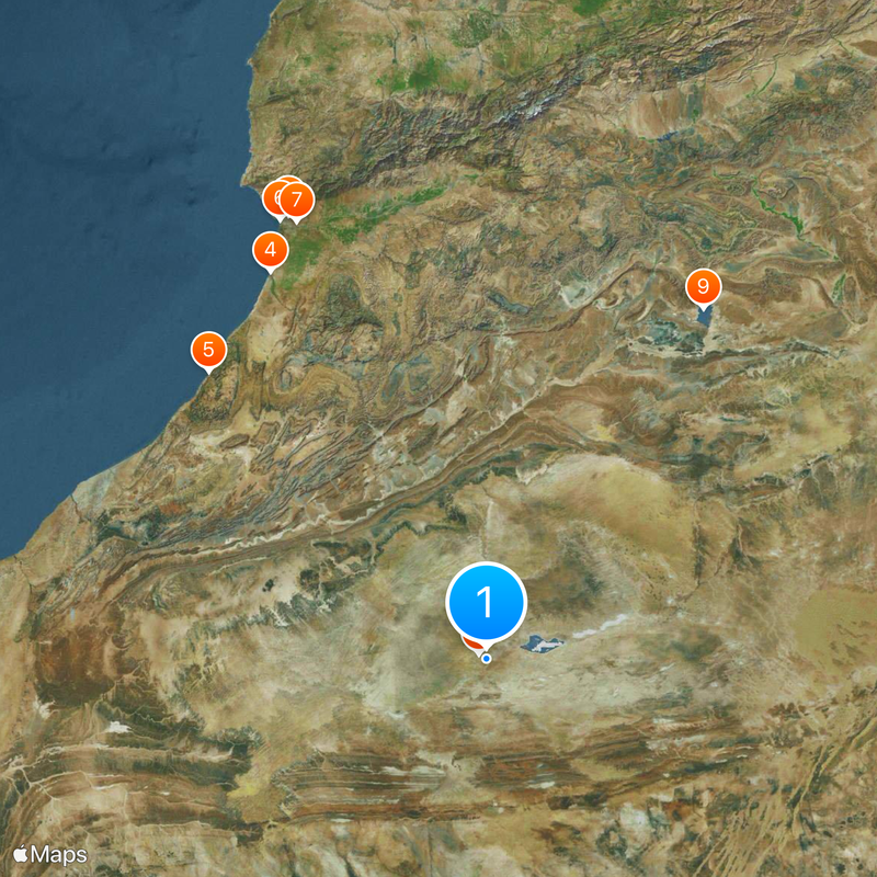 Sahrawi refugee camps Kaart