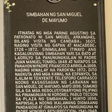 Church of San Miguel de Mayumo historical marker