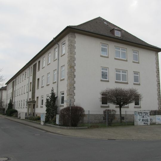 Accommodation building V of the former Prinz-Albrecht-Kaserne in Hannover-Bothfeld, Germany