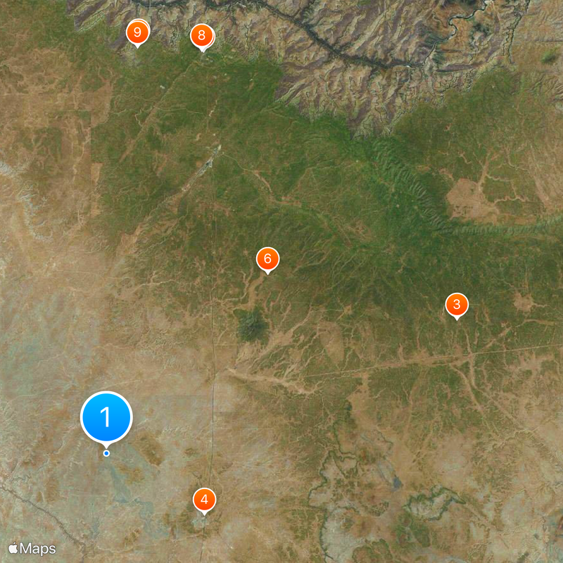 Grand Canyon Railway Karte