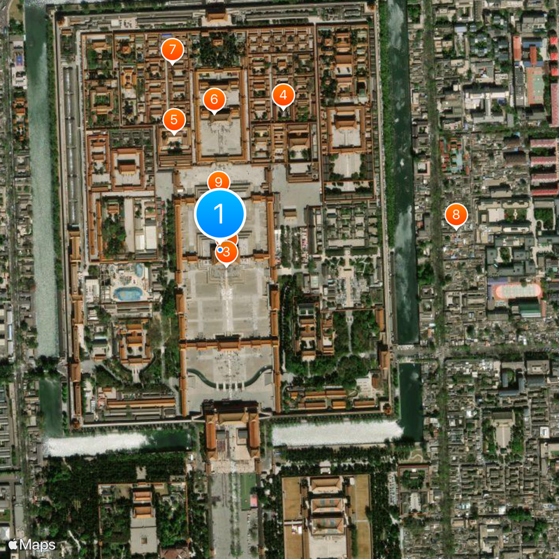 Hall of Supreme Harmony Map