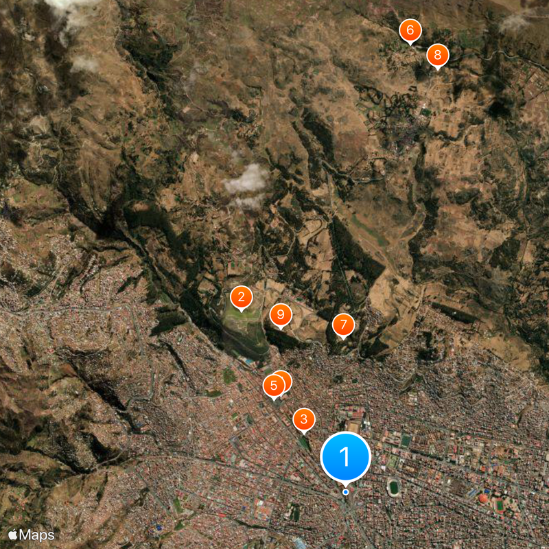 Provincia di Cusco Mappa