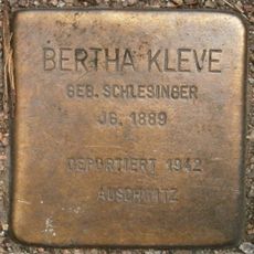 Stolperstein dedicated to Bertha Kleve