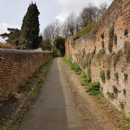Gates And Garden Wall To The Grove Fronting Road