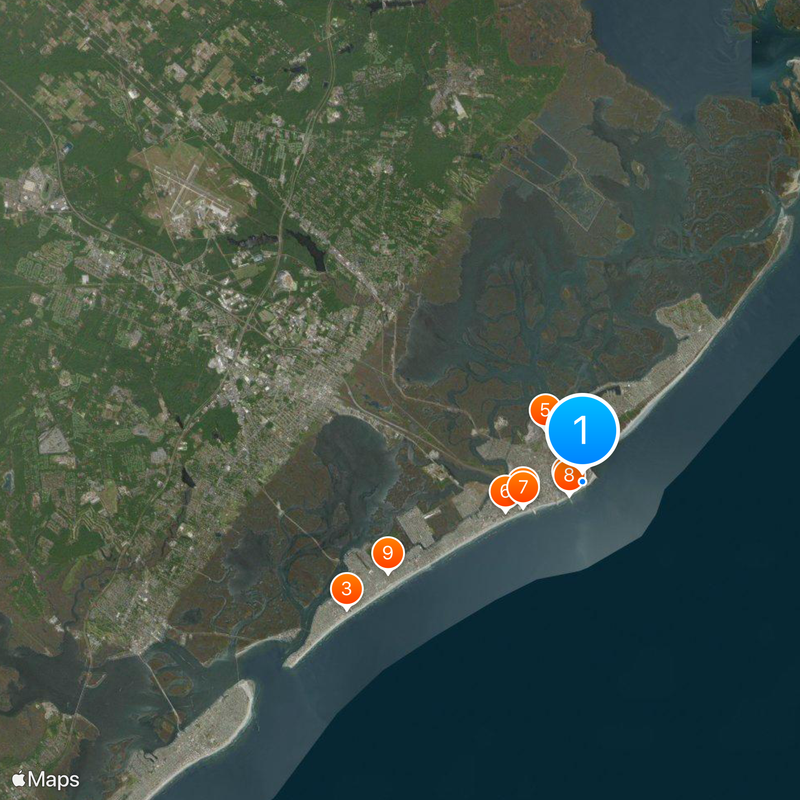 Ocean Casino Resort Map