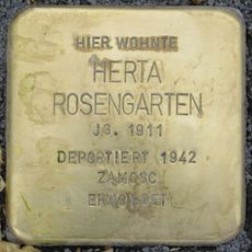 Stolperstein en memoria de Herta Rosengarten