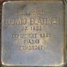 Stolperstein à la mémoire de Ludwig Blättner