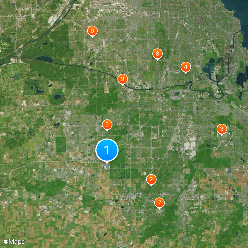 Credit Union 1 Amphitheatre Map