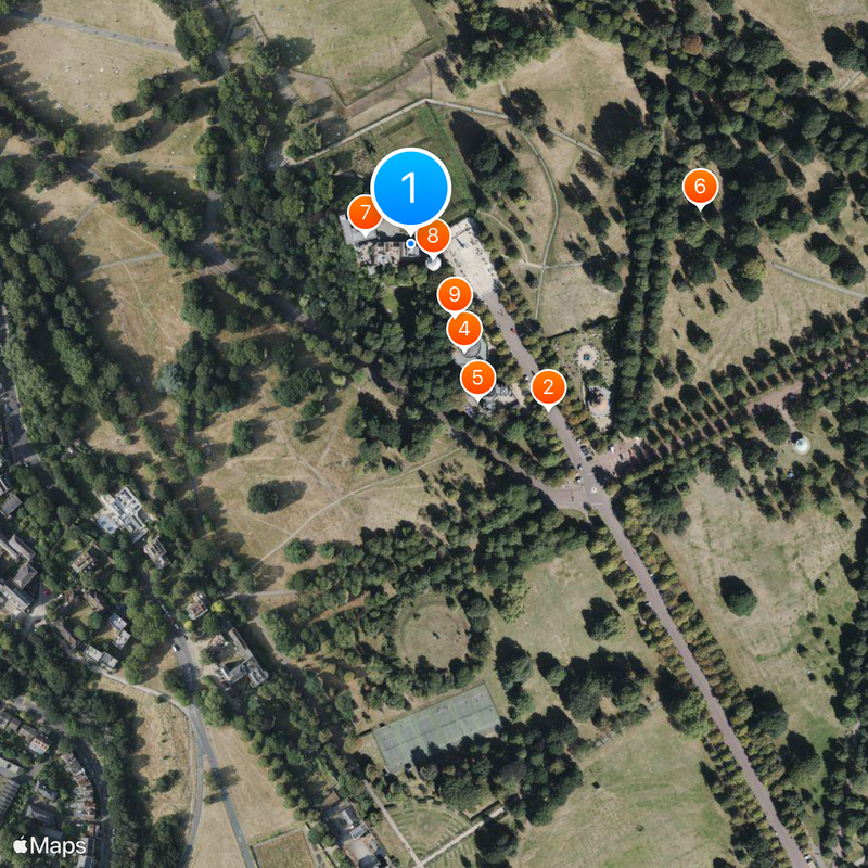 Observatoire royal de Greenwich Carte