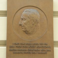 Plaque of Josef Kratochvíl