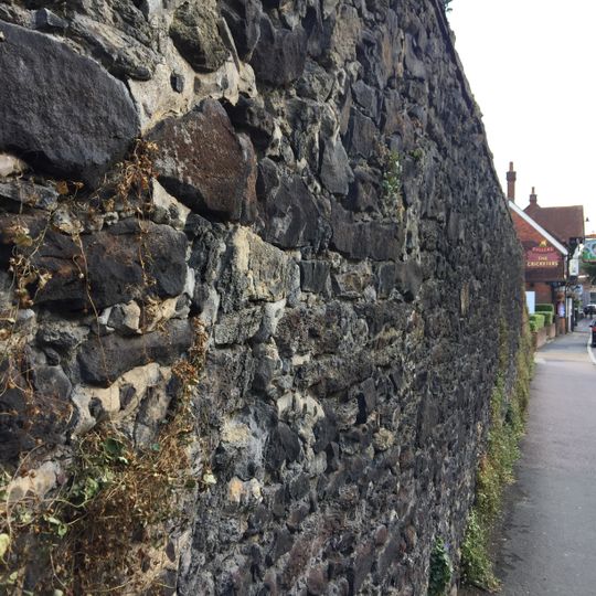 Garden Wall Of No 77 To North West Of House