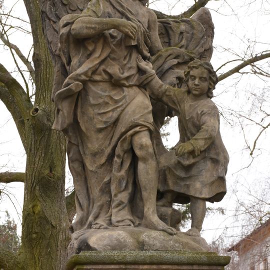 Statue of Guardian angel in Středokluky