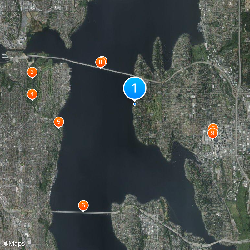 Bill Gates's house Map