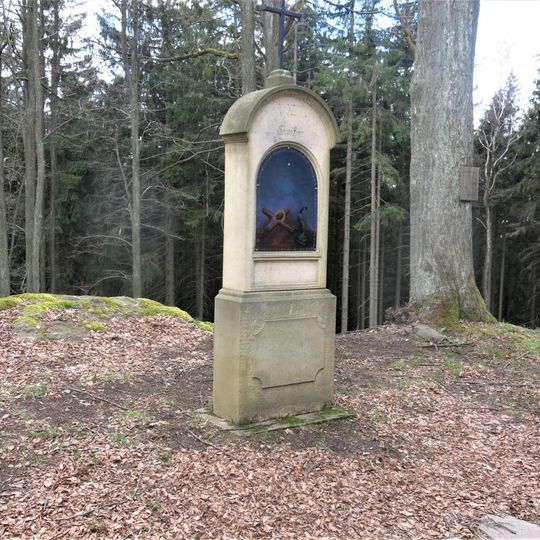 Kaplička XI. zastavení křížové cesty na vrchu Jáchym