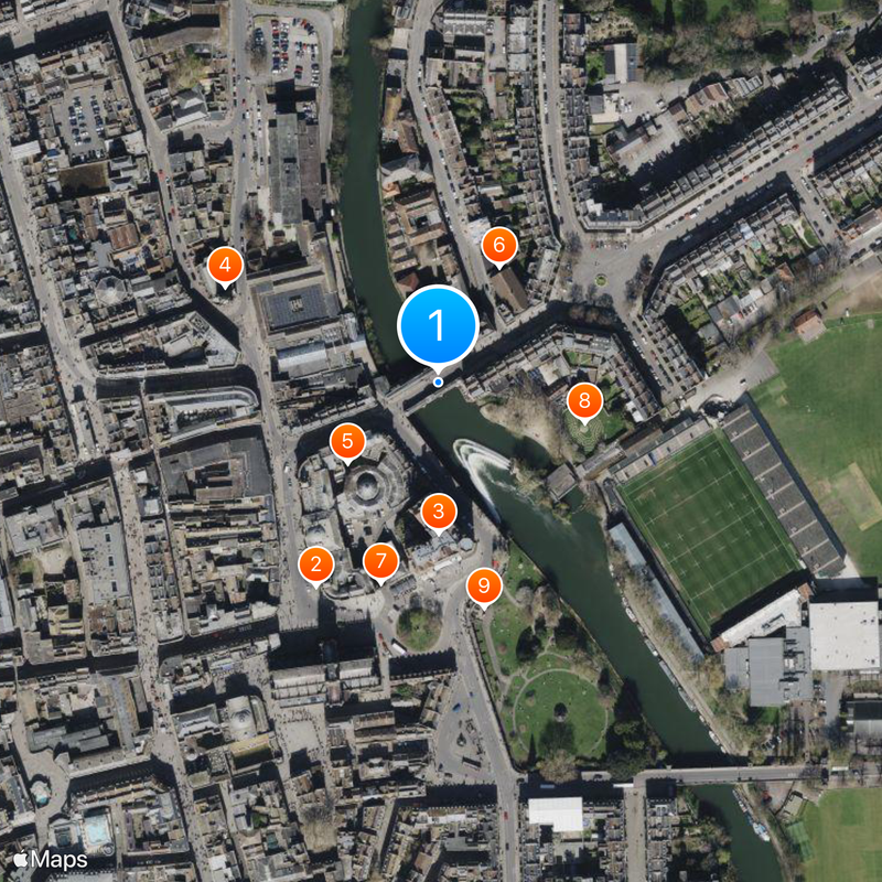 Pulteney Bridge Kaart